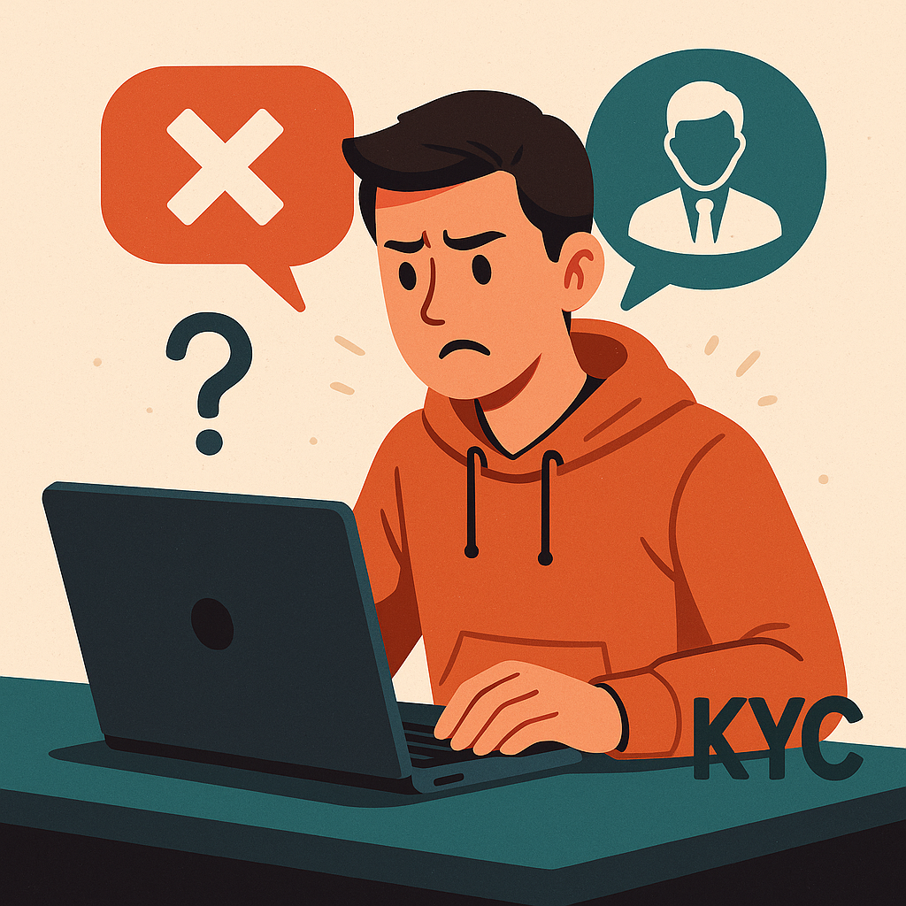 Sin chat de ayuda y verificación KYC problemática
